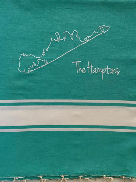 Hamptons Embroidered Bath & Beach Foutas